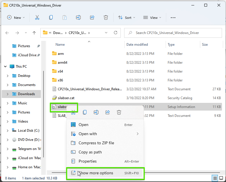 Installing USB Drivers on Windows